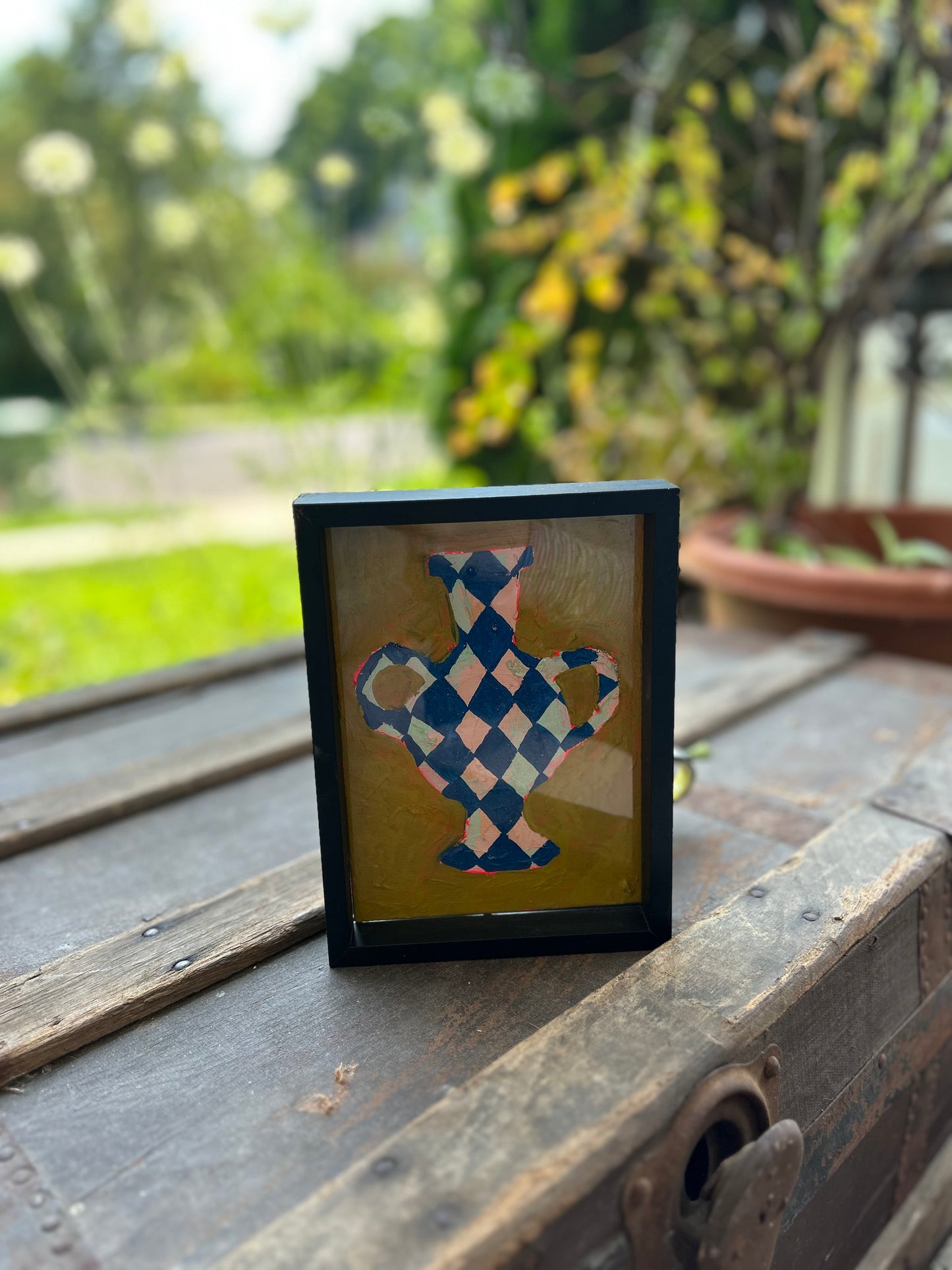 Checker Pot Painting