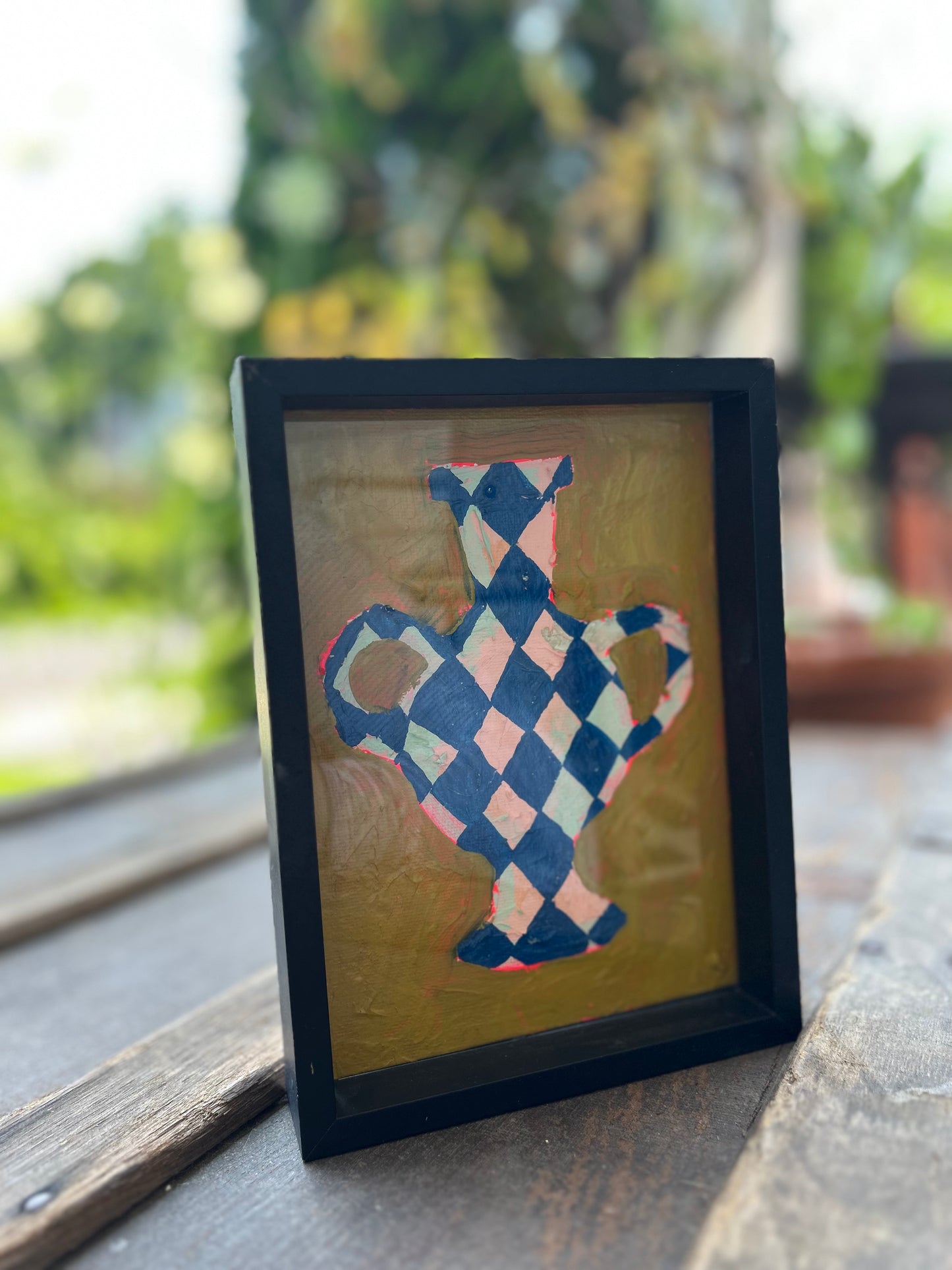 Checker Pot Painting