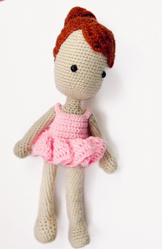 Crochet Doll (Ballerina, minimal accessories)