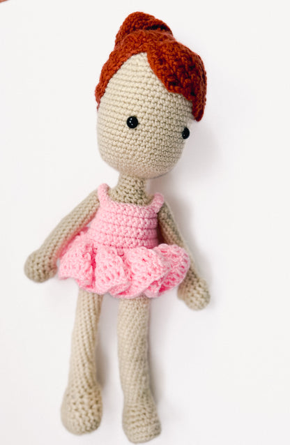 Crochet Doll (Ballerina, minimal accessories)