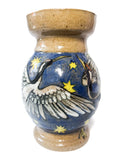 Quilted Crane Flower Vase