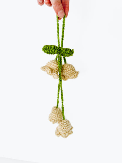 Crochet Hanging Lily of the Valley