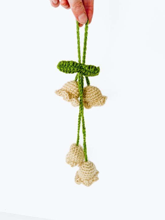 Crochet Hanging Lily of the Valley