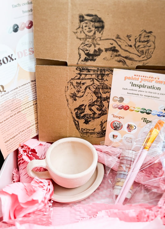 Paint Your Own Teacup and Saucer Kit