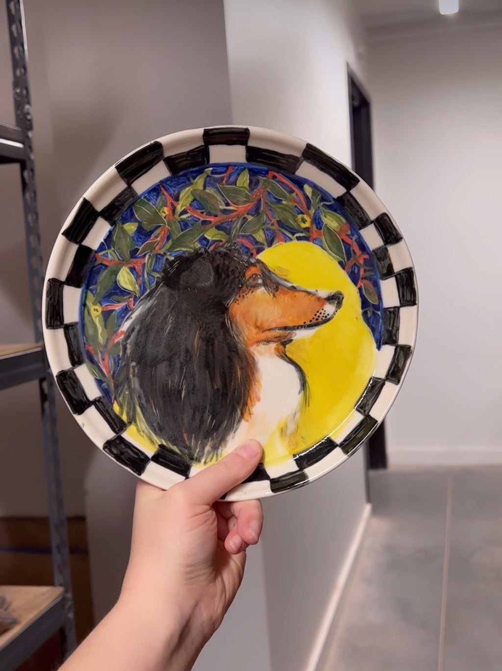 Ceramics Commission: Custom Hand-Painted Porcelain Plate (8.5”) | Personalized Ceramic Dinnerware | Dishwasher Safe Art Piece