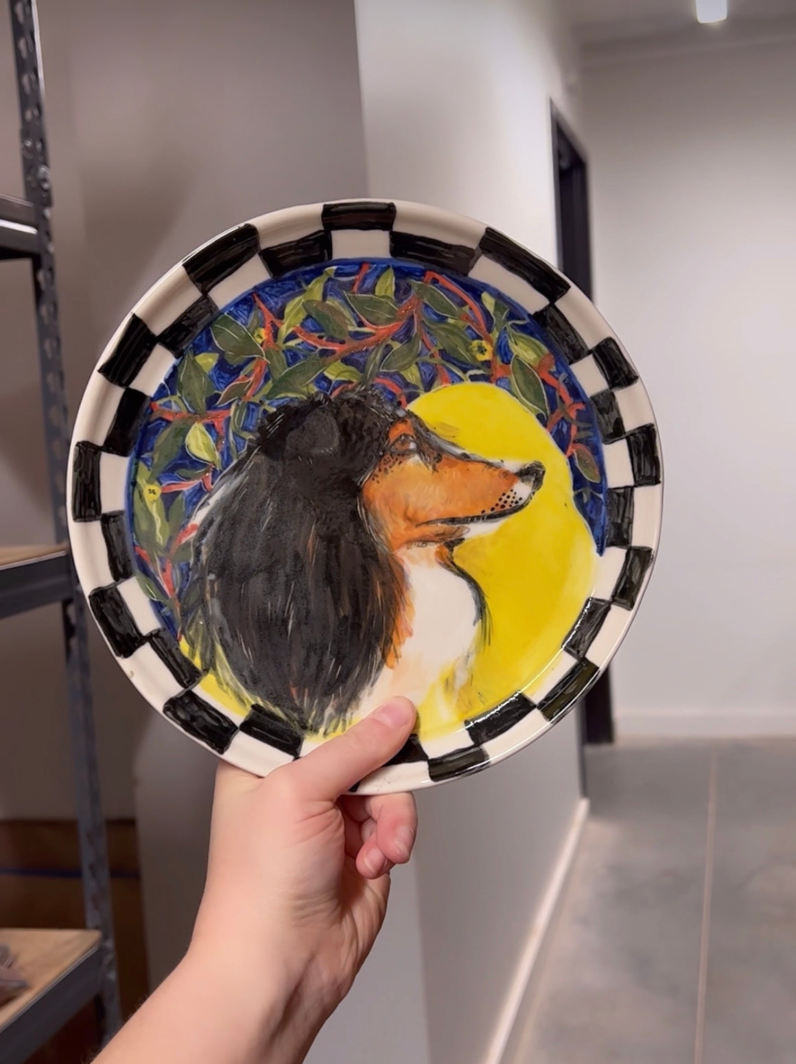 Ceramics Commission: Custom Hand-Painted Porcelain Plate (8.5”) | Personalized Ceramic Dinnerware | Dishwasher Safe Art Piece