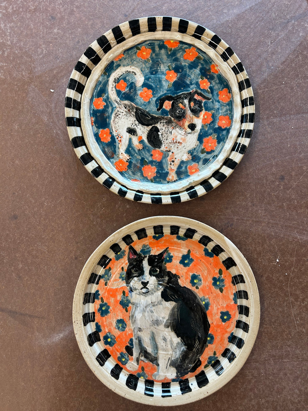 Ceramics Commission: Custom Hand-Painted Porcelain Plate (8.5”) | Personalized Ceramic Dinnerware | Dishwasher Safe Art Piece