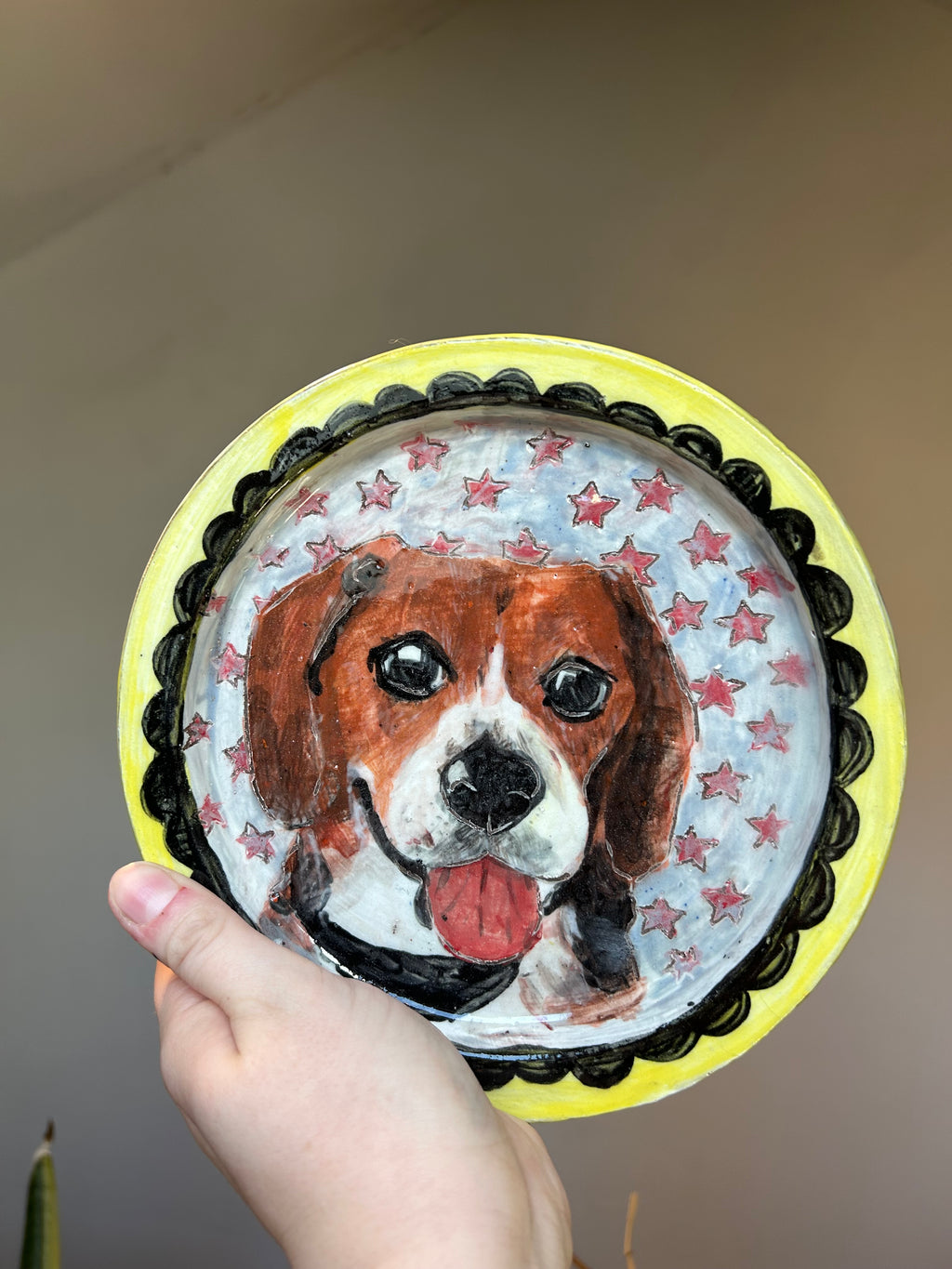 Ceramics Commission: Custom Hand-Painted Porcelain Plate (8.5”) | Personalized Ceramic Dinnerware | Dishwasher Safe Art Piece