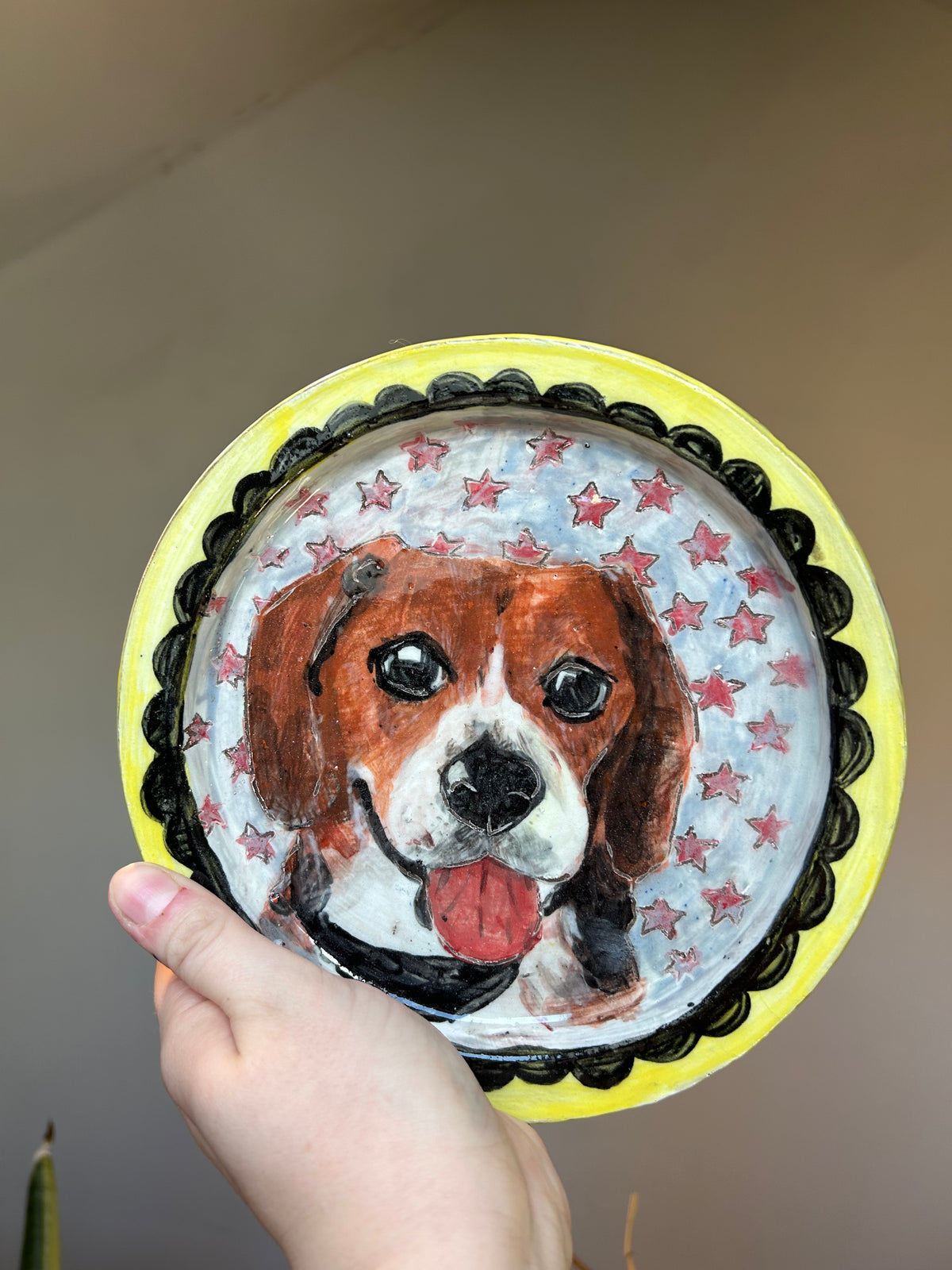 Ceramics Commission: Custom Hand-Painted Porcelain Plate (8.5”) | Personalized Ceramic Dinnerware | Dishwasher Safe Art Piece