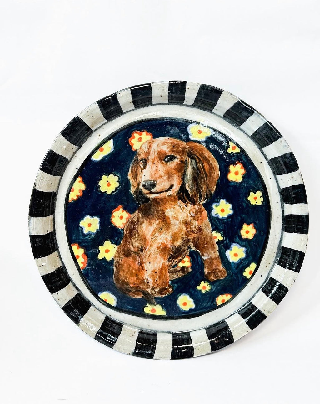 Ceramics Commission: Custom Hand-Painted Porcelain Plate (8.5”) | Personalized Ceramic Dinnerware | Dishwasher Safe Art Piece