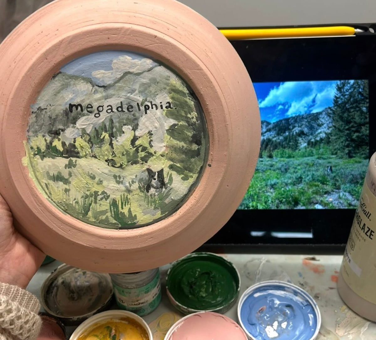 Ceramics Commission: Custom Hand-Painted Porcelain Plate (8.5”) | Personalized Ceramic Dinnerware | Dishwasher Safe Art Piece