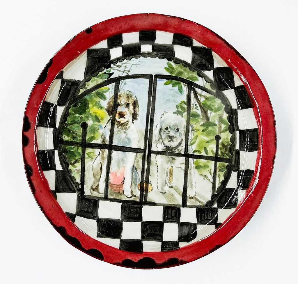 Ceramics Commission: Custom Hand-Painted Porcelain Plate (8.5”) | Personalized Ceramic Dinnerware | Dishwasher Safe Art Piece