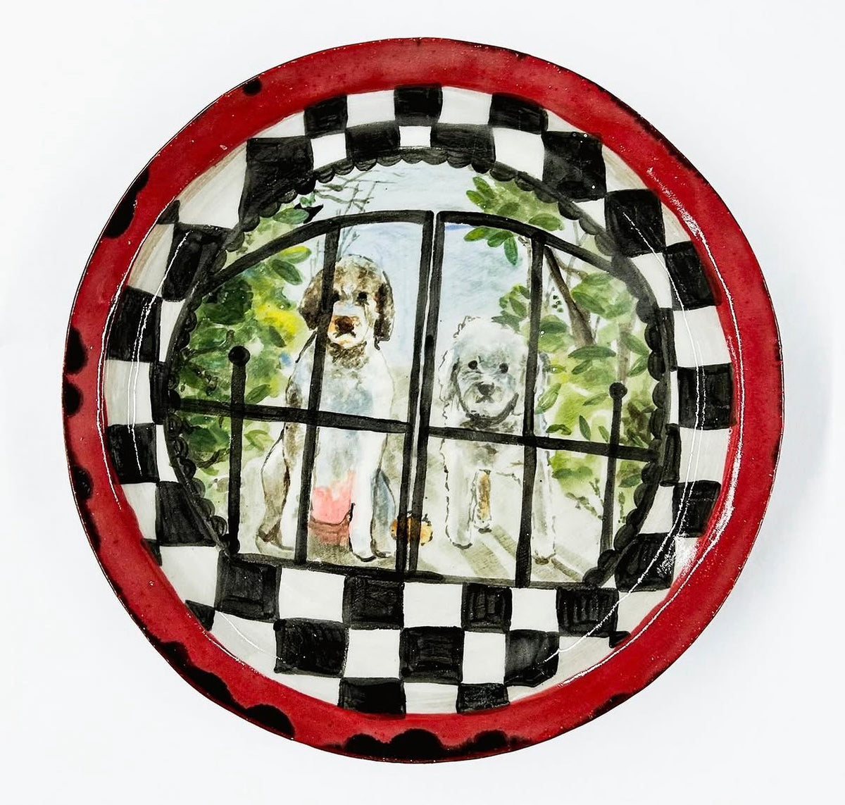 Ceramics Commission: Custom Hand-Painted Porcelain Plate (8.5”) | Personalized Ceramic Dinnerware | Dishwasher Safe Art Piece