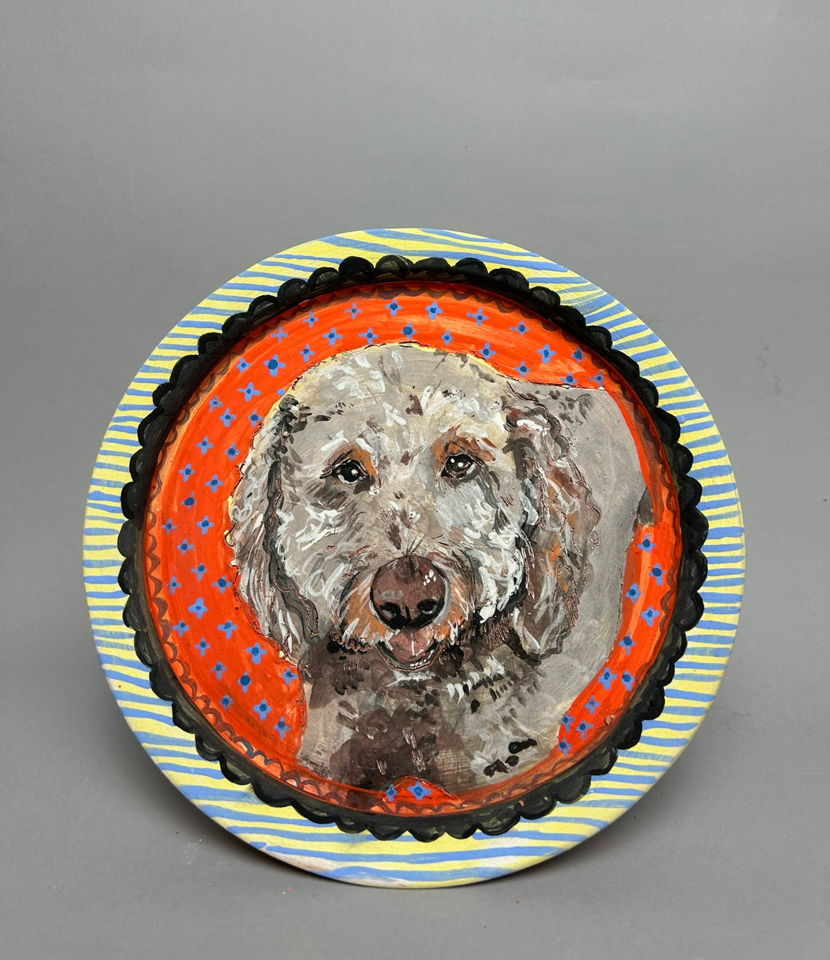 Ceramics Commission: Custom Hand-Painted Porcelain Plate (8.5”) | Personalized Ceramic Dinnerware | Dishwasher Safe Art Piece