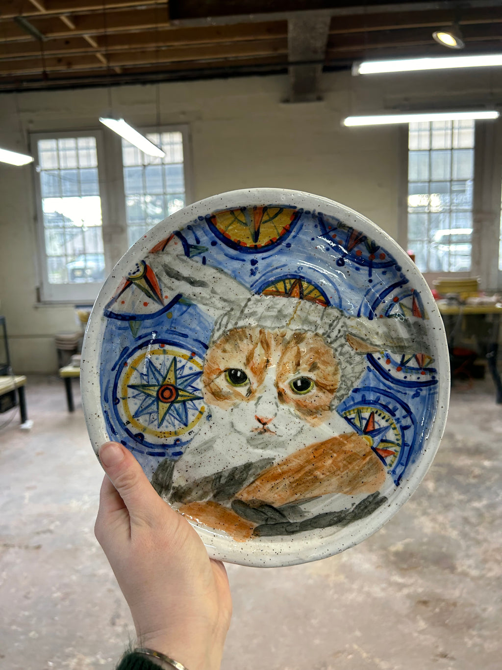 Ceramics Commission: Custom Hand-Painted Porcelain Plate (8.5”) | Personalized Ceramic Dinnerware | Dishwasher Safe Art Piece