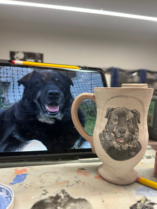 Custom Hand-Painted Porcelain Mug | Personalized Ceramic Coffee Cup | Dishwasher & Food Safe Artware